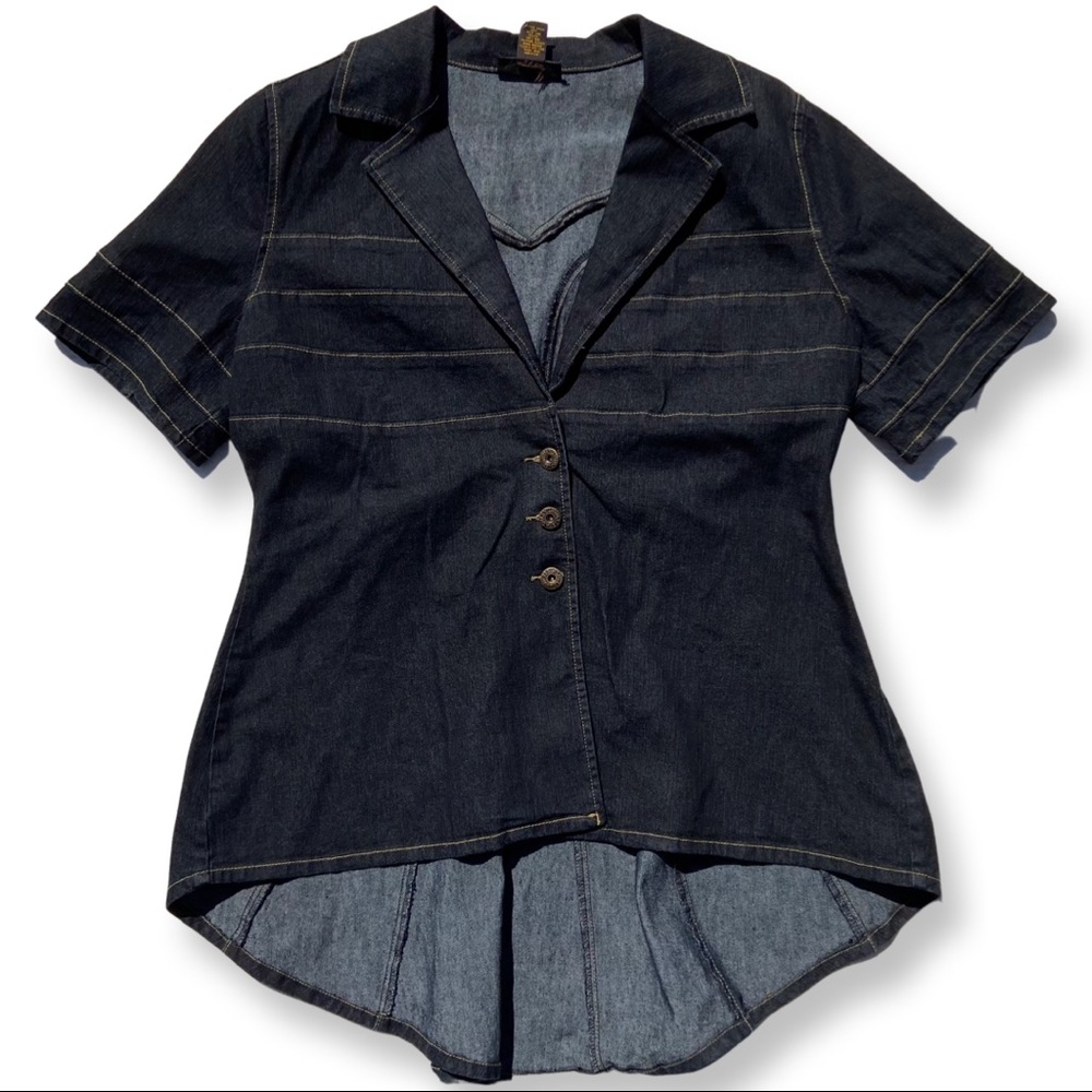 Ashley Stewart Denim Jacket with Subtle Tail